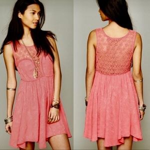 Free People Lolita Syndrome Crochet Top Dress S/P